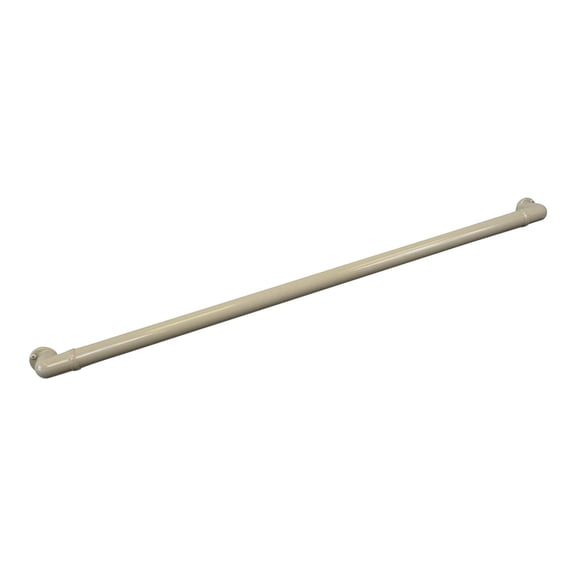Aluminum Handrail Direct CHR Handrail Section with Return (10' Length,Gloss Beige) ADA Compliant