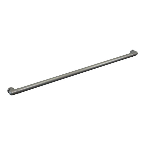 Aluminum Handrail Direct CHR Handrail Section with Return (12' Length -Silver) - ADA Compliant