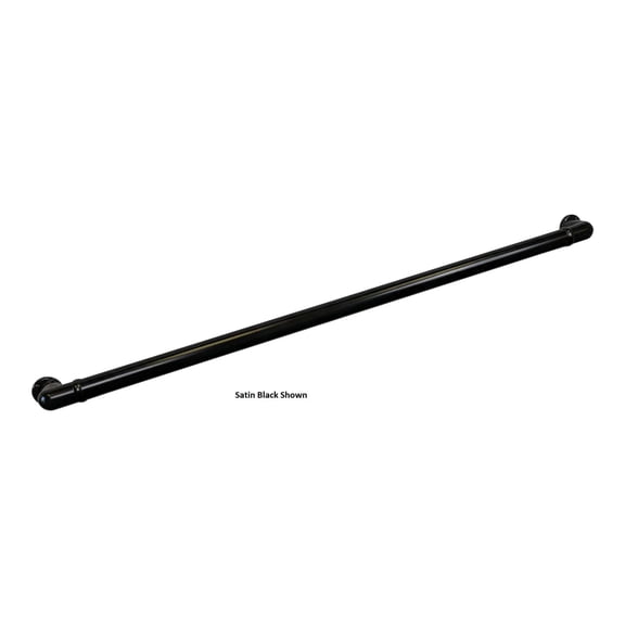 Aluminum Handrail Direct CHR Handrail Section with Return (5' Length,Gloss White) ADA Compliant