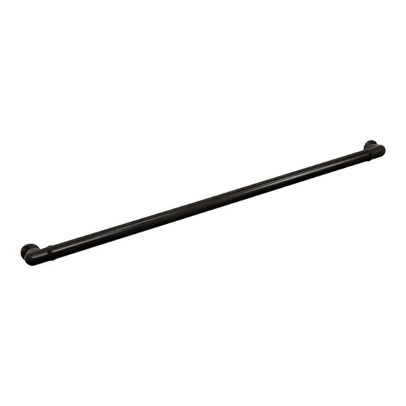 Aluminum Handrail Direct CHR Handrail Section with Return (7' Length,Chocolate) ADA Compliant