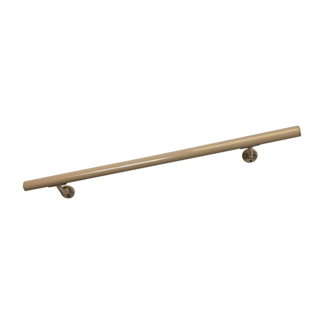 Aluminum Handrail Direct DHR 10' Handrail Section with Mounts - Clay - USA Made Railing