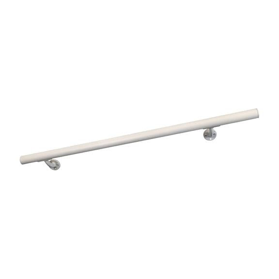 Aluminum Handrail Direct DHR 4' Handrail Section with Mounts - White Sand - USA Made Railing