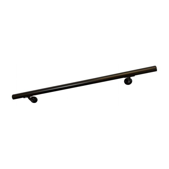 Aluminum Handrail Direct DHR 5' Handrail Section with Mounts - Oiled Bronze - USA Made Railing