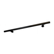 Aluminum Handrail Direct DHR 6 Handrail Section with Mounts - Black - USA Made Railing