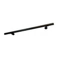 thumbnail image 1 of Aluminum Handrail Direct DHR 7' Handrail Section with Mounts - Black - USA Made Railing, 1 of 1