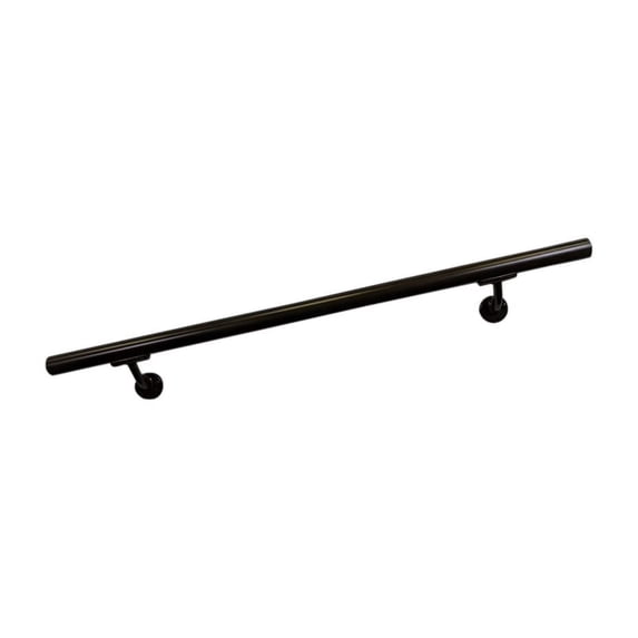 Aluminum Handrail Direct OHR Handrail Section w/ Mounts (9' Length,Oiled Bronze) USA Made
