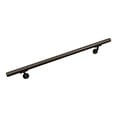 thumbnail image 1 of Aluminum Handrail Direct OHR Handrail Section with Mounts (10' Length,Bronze Sand) USA Made, 1 of 5