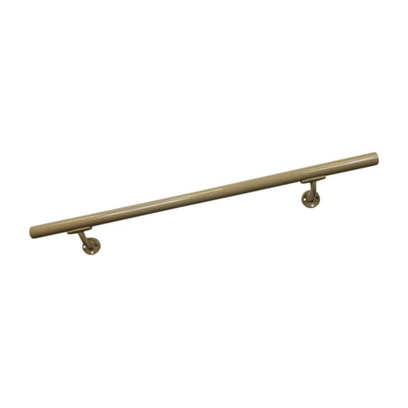 Aluminum Handrail Direct OHR Handrail Section with Mounts (10' Length,Clay) USA Made
