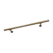 Aluminum Handrail Direct OHR Handrail Section with Mounts 12 Length,Clay USA Made