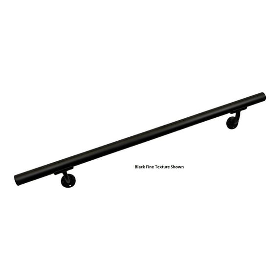 Aluminum Handrail Direct OHR Handrail Section with Mounts (4' Length,White Sand) USA Made