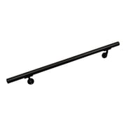 Aluminum Handrail Direct OHR Handrail Section with Mounts 5 Length,Black Sand USA Made
