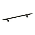 thumbnail image 1 of Aluminum Handrail Direct OHR Handrail Section with Mounts (5' Length,Oiled Bronze) USA Made, 1 of 5