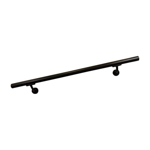 Aluminum Handrail Direct OHR Handrail Section with Mounts (5' Length,Oiled Bronze) USA Made