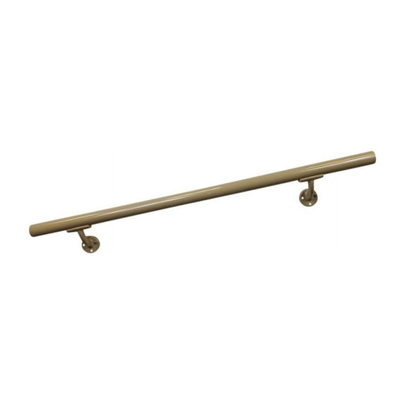Aluminum Handrail Direct OHR Handrail Section with Mounts (7' Length,Clay) USA Made