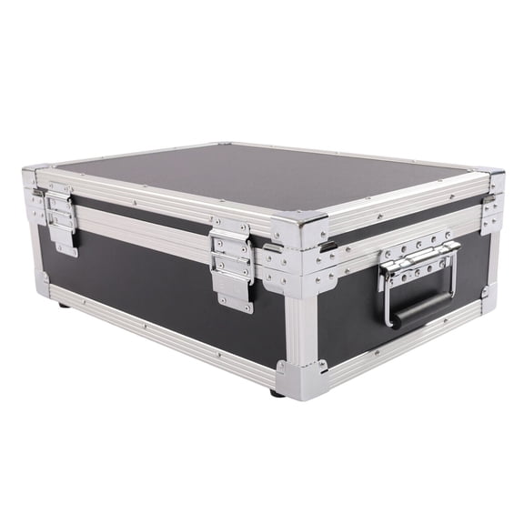 Aluminum Hard Case Briefcase Toolbox Storage Box Tool Case Black Carrying Case