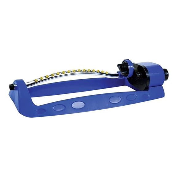 Aluminum Head Oscillating Sprinkler - Blue - 3000 sq. ft. Coverage - Adjustable Spray