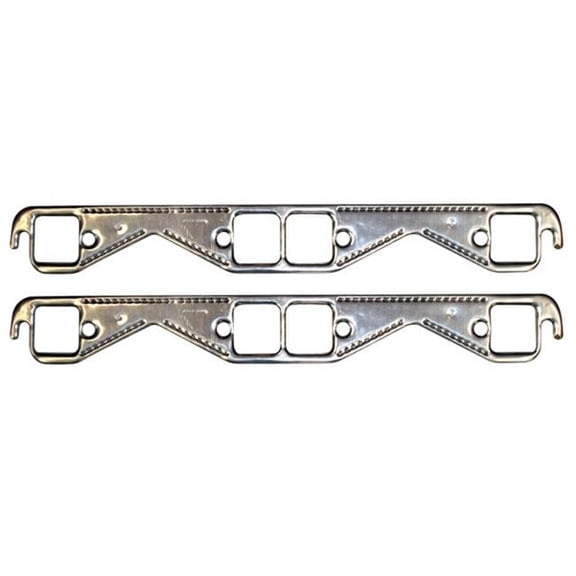 Aluminum Header Square Port Gasket Kit for Small Block Chevy