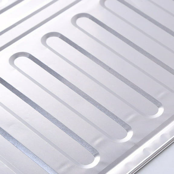 Aluminum Heat Insulation Plate for Kitchen Stove - Protective Cooker Deflector Sheet for Countertop Protection During Cooking - White