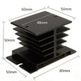Aluminum Heat Sink Ssr Dissipation For Single Phase Solid State Relay