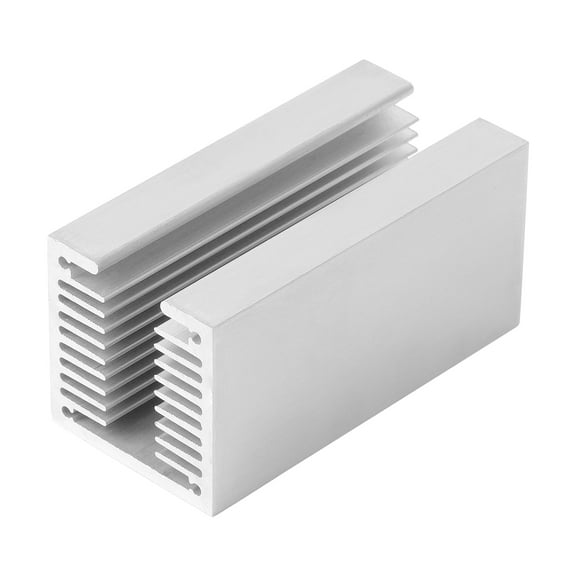 Aluminum Heat Sink, U Type Heatsink Module Dense Tooth Heat Cooler Fin Cooling Radiator for IC Module, PC Computer, Led, PCB(3.14 x 1.57 x 1.57inch)