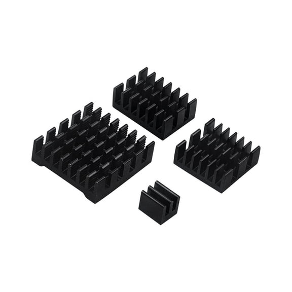 Aluminum Heat Sink with Thermal Conductive Adhesive for Raspberry pi 5 Development Board Cooling