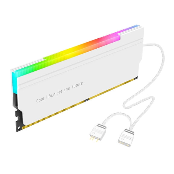 Aluminum Heat Spreader DDR4 Memory Heatsink ARGB Syncs Quiet Operations Fast Speed Desktop Computer Component
