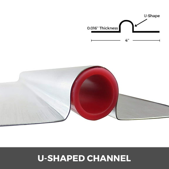 Aluminum Heat Transfer Plates for PEX Tubing, 200-Pack 4 ft Plates for Radiant Floor Heating, 1/2"