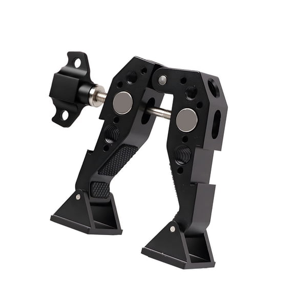 Aluminum Heavy Duty Hot Shoe Clamp 1/4 3/8 Threads Camera Mount Anti Slip Rotating