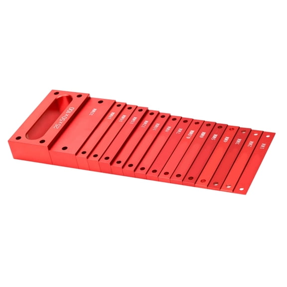 Aluminum Height Measuring Spacers Metric Setup Block For Woodworking Measurement