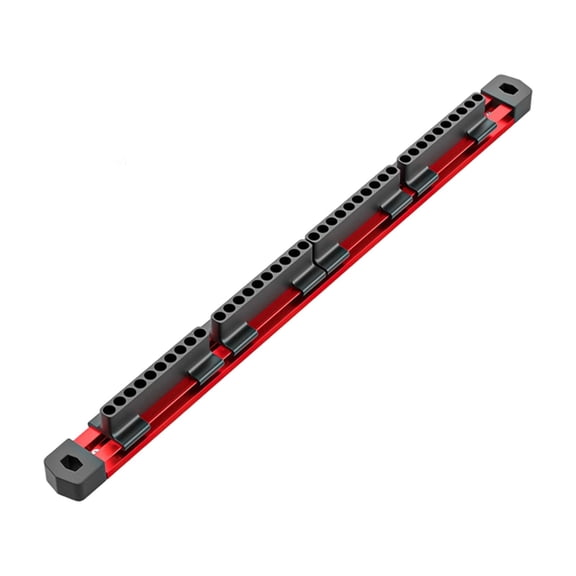 Aluminum Hex Bit Organizer With Sliding Rail Heavy Duty Holder High Strength Secure Grip 40 Slot CNC Compact Workshop Storage For Appliances Car Toolbox 44 in 1 Screwdriver Cmec6150 Car Emergency Set
