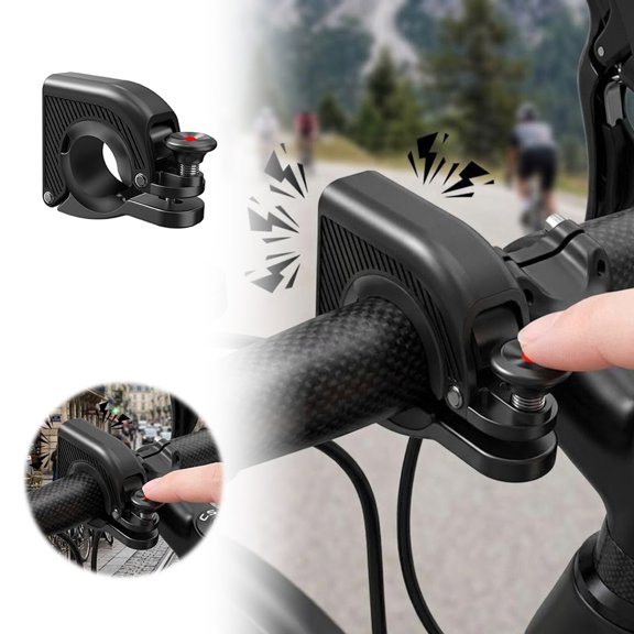 Aluminum Hidden Bicycle Bell Flush Mount Compact Rustproof Weather Resistant Crisp Sound Handlebar Install Commuter Cycling Safety Accessory