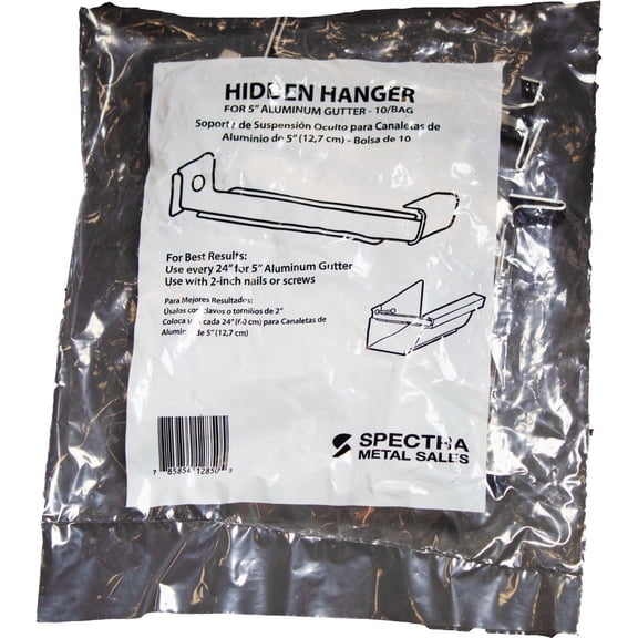 Aluminum Hidden Gutter Hanger - Pack of 2