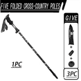 thumbnail image 1 of Aluminum Hiking Cane, Lightweight Foldable Trekking Pole with External Lock System & EVA Grip, Portable Telescopic Walking Stick for Camping Hiking, 1 of 5