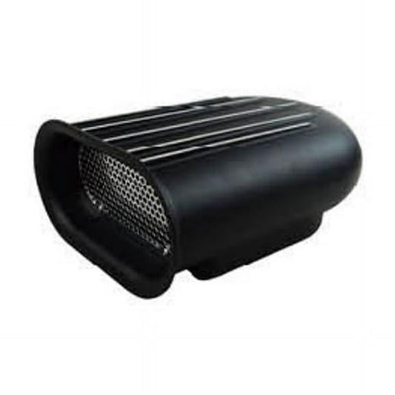 Aluminum Hilborn Style 5 Finned Hood Air Scoop Kit with Single 4 BBL Carb, Black