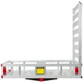 thumbnail image 1 of Aluminum Hitch Cargo Carrier Utility Basket with Loading Ramp, 1 of 6