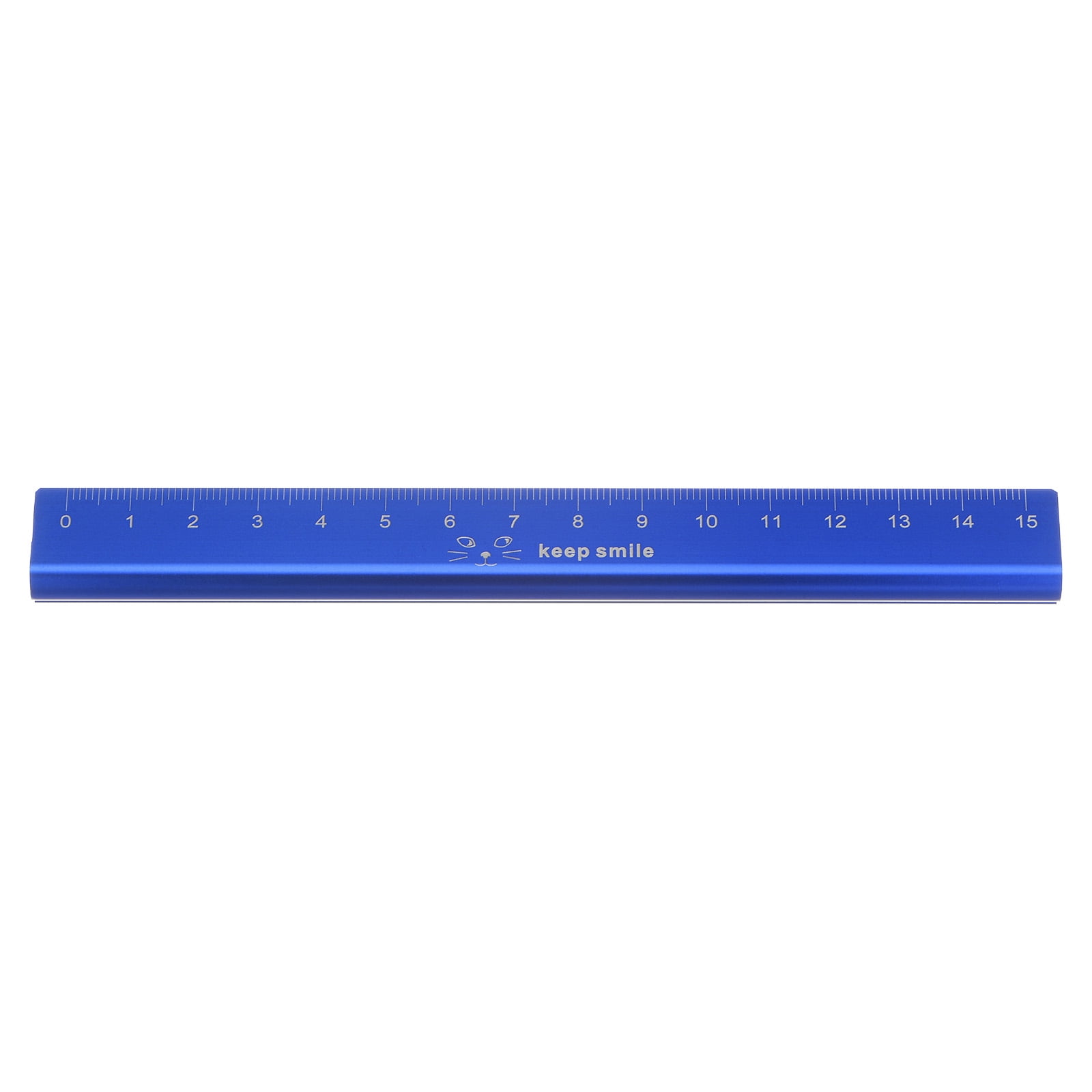 Aluminum Hollow Scale Ruler 15cm Straight Metal Ruler, Blue - Walmart.com