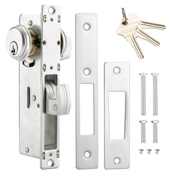 Aluminum Hook Lock Mortise Cylinder Deadbolt, Commercial Storefront Door Hardware