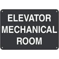 thumbnail image 1 of Aluminum Horizontal Metal Sign Multiple Sizes Elevator Mechanical Room Business A Grey All over Weatherproof Street Signage 10x7Inches, 1 of 5