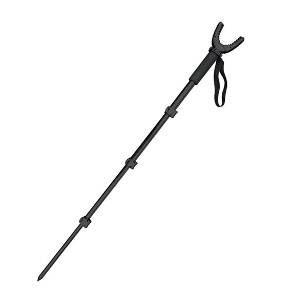 Aluminum Hunting Monopod Shooting Stick with 360 Swivel Yoke Support