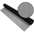 thumbnail image 1 of Aluminum Insect Screen Mesh Kit - (48 in x 100 ft) Roll of Aluminum Screen Wire & Roller Tool - Aluminum Screen Rolls for Patio & Window Screen Replacement - Black, 1 of 10