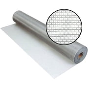 Aluminum Insect Screen Mesh Kit - 48 in x 25 ft Roll of Aluminum Screen Wire & Roller Tool - Aluminum Screen Rolls for Patio & Window Screen Replacement - Silver