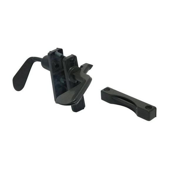 Aluminum Inswing Latch, Bronze & Black