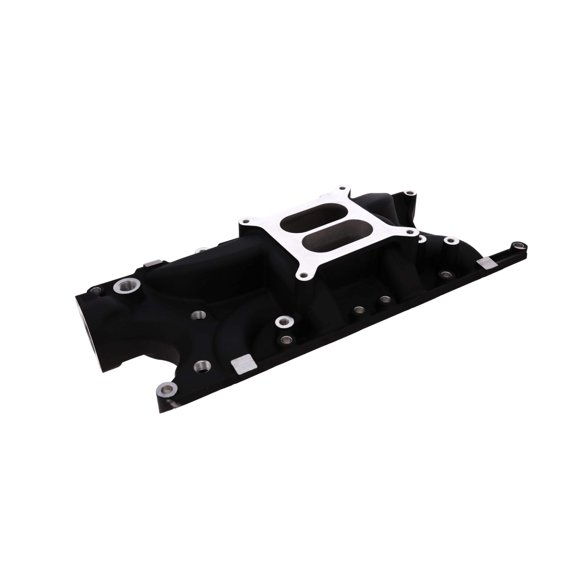 Aluminum Intake Manifold Dual Plane for Ford SB Small Block - Black