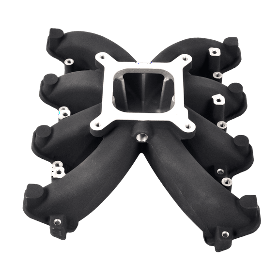Aluminum Intake Manifold Single Plane Carb for Universal LS LS3/L92 300-131, Black