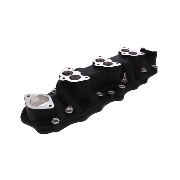 Aluminum Intake Manifold for 1949-1953 Ford Flathead Triple Deuce - Black