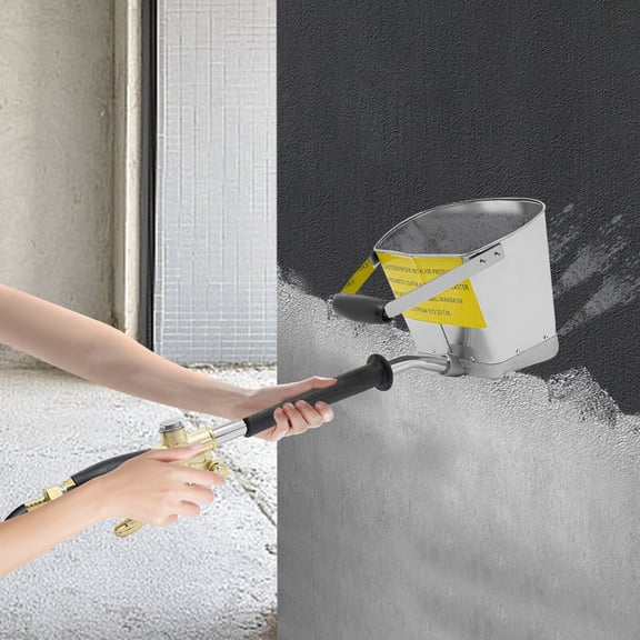 Aluminum Iron Air Powered Modern Silver Spray Gun Tool, Cement Spray Gun, Cement Mortar Spray Gun Tool