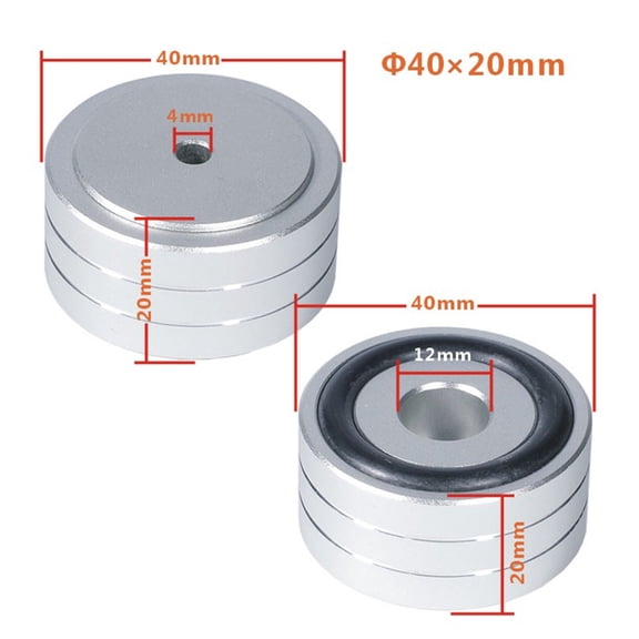 7829 Aluminum Feet Pad Shock Absorbing Vibration Proof Pad for Auditory Amplifier