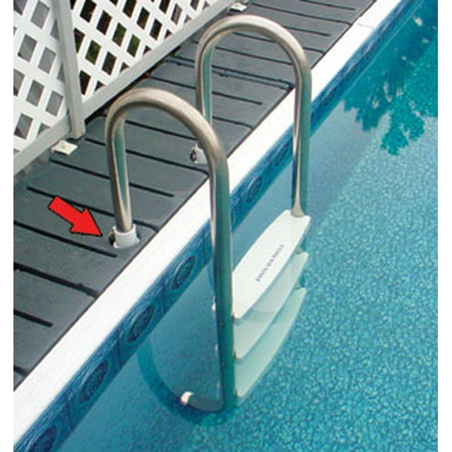 Aluminum Ladder Flanges 2" for AboveGround Pools 2 Pack
