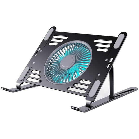 Ergonomic Laptop Coolers Pad Laptop Stand Cooling Pad With Aluminum Surfaces, Quiet Operation, MultiAngle Laptop Stand