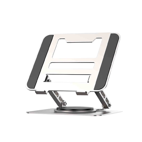 Aluminum Laptop Stand Rotating Bracket with Cooling Ventilation for Ergonomic Viewing and Improved Airflow Perfect for Home Office and Remote Workstations Sopatenor